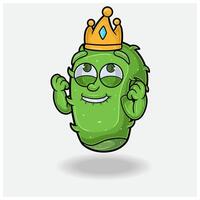 Aloe vera Mascot Character Cartoon With Happy expression. For brand, label, packaging and product. vector