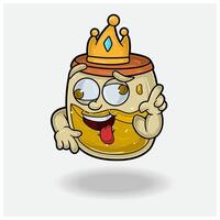 Honey Mascot Character Cartoon With Crazy expression. For brand, label, packaging and product. vector