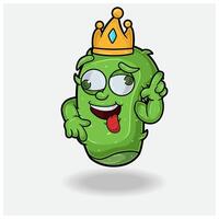 Aloe vera Mascot Character Cartoon With Crazy expression. For brand, label, packaging and product. vector