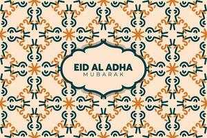 Eid Adha Mubarak Greeting Islamic Illustration Background Design With arabic calligraphy, wallpaper, banner, cover. Translation Of Text, BLASSED SACRIFICE FESTIVAL vector