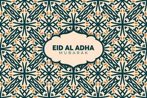 Eid Adha Mubarak Greeting Islamic Illustration Background Design With arabic calligraphy, wallpaper, banner, cover. Translation Of Text, BLASSED SACRIFICE FESTIVAL vector