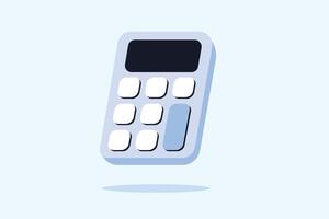 Calculator illustration. Budget management concept. vector