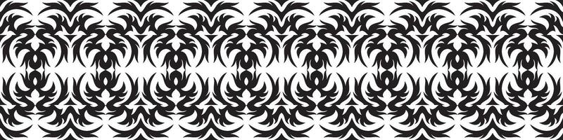 Ethnic border ornament pattern. Geometric oriental seamless pattern. Vintage element illustration. Baroque Floral Aztec tribal. Design for frame, textile, fabric, clothing, carpet, background. vector