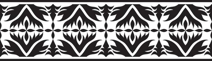 Ethnic border ornament pattern. Geometric oriental seamless pattern. Vintage element illustration. Baroque Floral Aztec tribal. Design for frame, textile, fabric, clothing, carpet, background. vector