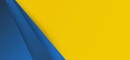 The design uses a gradient effect to seamlessly blend the yellow and blue sections. vector