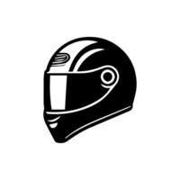 motocicleta casco icono colocar. carreras equipo casco ilustración vector