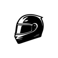 motocicleta casco icono colocar. carreras equipo casco ilustración vector