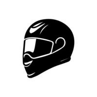 Motorcycle helmet icon set. Racing team helmet illustration vector