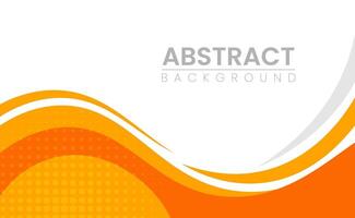 abstract orange yellow background design. abstract Simple Minimal dynamic curve orange yellow gradient color and white business wave banner background. business concept. vector