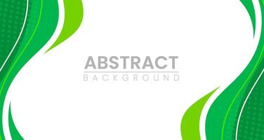 abstract green background design. abstract Simple Minimal dynamic curve green gradient color and white business wave banner background. business concept. vector