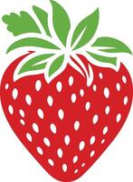 strawberry illustration isolated on white vector