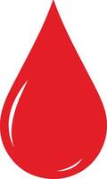 Red blood drop icon illustration vector