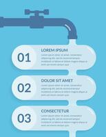 Water Infographics Template vector