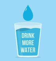 Drink More Water vector