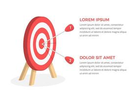 Target with Two Arrows vector