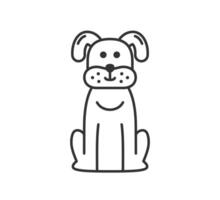 Dog Line Icon vector