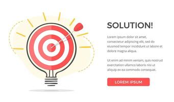 Idea Concept with Target vector