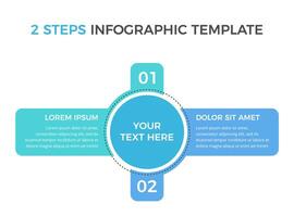 infografía modelo con 2 opciones vector