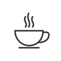 Cup of coffee icon isolated illustration. vector