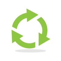 Recycle icon symbol isolated illustration. vector