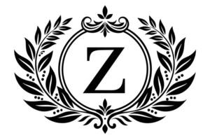 Leaf Letter Z logo icon template design vector