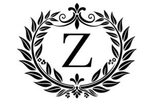 Leaf Letter Z logo icon template design vector