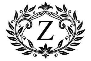 Leaf Letter Z logo icon template design vector