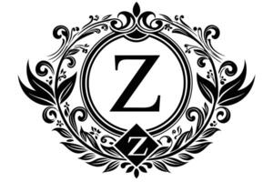 Leaf Letter Z logo icon template design vector