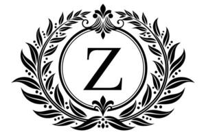 Leaf Letter Z logo icon template design vector