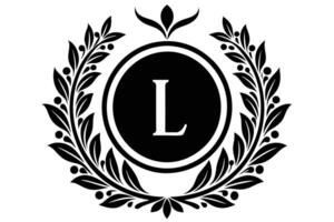 Leaf Letter L logo icon template design vector