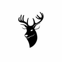 Deer Symbol Logo. Tattoo Design. Stencil Decal Illustration vector