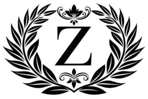 Leaf Letter Z logo icon template design vector