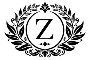 Leaf Letter Z logo icon template design vector