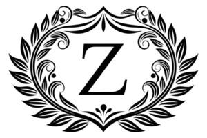 Leaf Letter Z logo icon template design vector