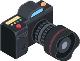 Isometric Realistic Camera vector