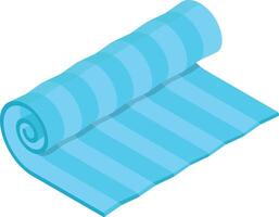 Isometric Blue Striped Mat vector