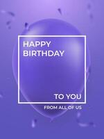 Happy Birthday design for poster vector