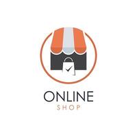 Online Shop Logo Icon vector