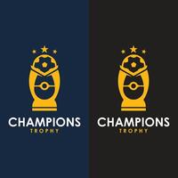 Illustration Trophy Logo Template vector
