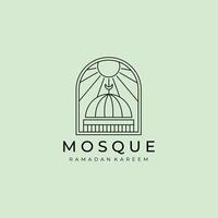 islamic logo with sunburst icon symbol illustration design vector