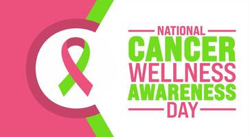 June is National cancer wellness awareness day background template. Holiday concept. use to background, banner, placard, card, and poster design template with text inscription and standard color. vector