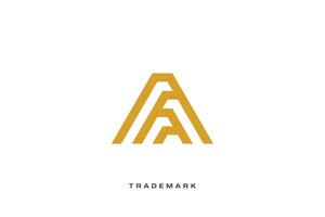 A Letter trademark brand logo vector