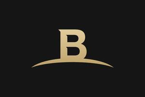 B Letter Gold Trademark Brand Logo vector