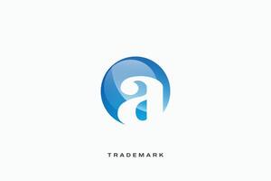 A Letter trademark brand logo vector