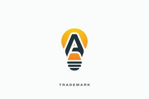 A Letter trademark brand logo vector