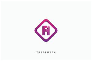 A Letter trademark brand logo vector