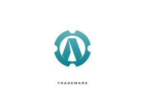 A Letter trademark brand logo vector