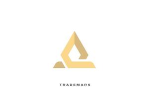 A Letter trademark brand logo vector