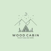 Cabin logo illustration design vector