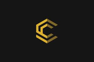 C Letter Gold Trademark Brand Logo vector